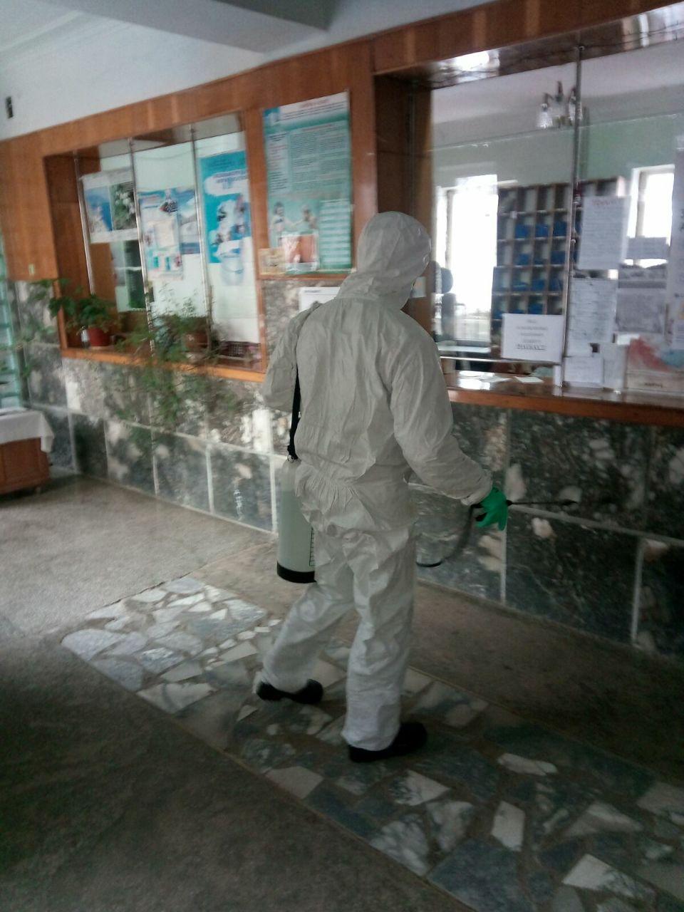 Проведено дезінфекцію у міських закладах охорони здоров’я